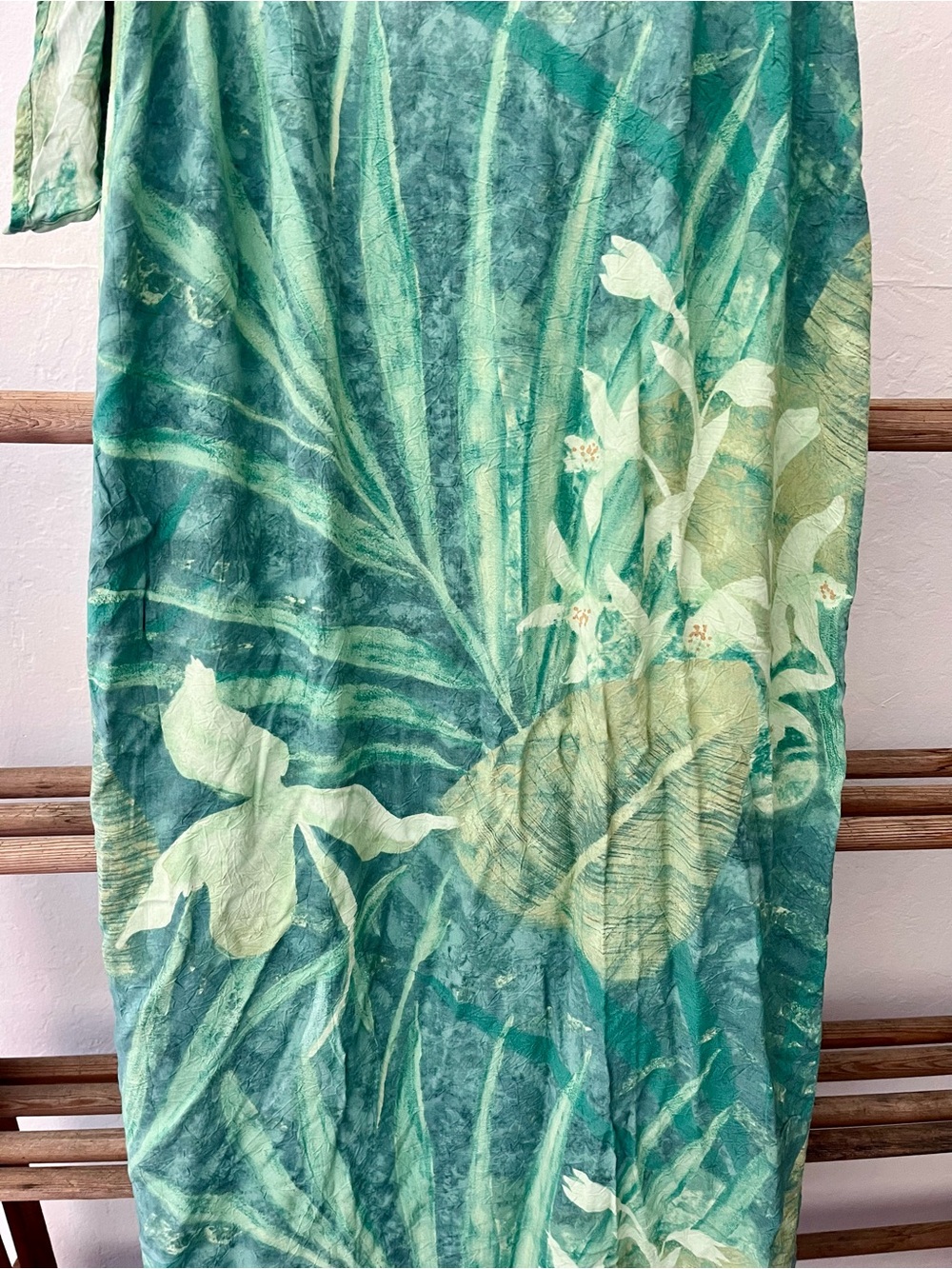 Vintage Jams World Tropical Botanical Wrap Skirt / Pareo - Picture 10 of 10